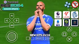 Baru ! eFootball 2024 ppsspp Final Liga Europa & Liga 1 Indonesia Spesial Tim UCL kits & Graphics HD