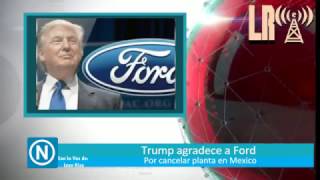 N-Noticias Primera emision 1/4/2017 Peña aparece, transito de leon casi atropella, trump y ford