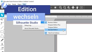 Silhouette Studio I Edition wechseln