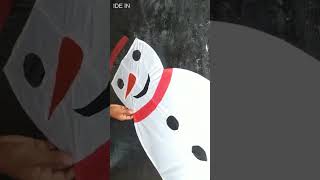 DIY Snowman kite on Christmas #shorts  #kite #diycrafts