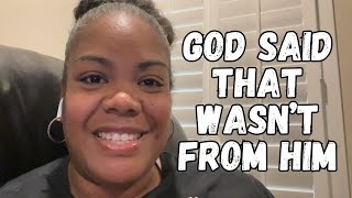 God said that wasn’t from Him | Anointed Fire