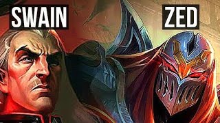 SWAIN VS ZED MID GAMEPLAY EMERALD III