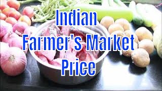 Indian Farmers Market Weekly Vegetables and Meat (Non Vegan) cost/haul/ideas  | SreyaandRayan