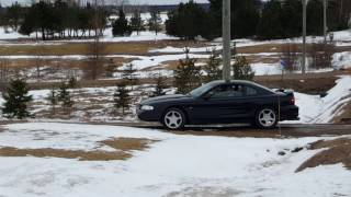 97 Ford Mustang GT burning rubber