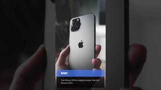 iPhone 13 Pro & 12 Pro Differences