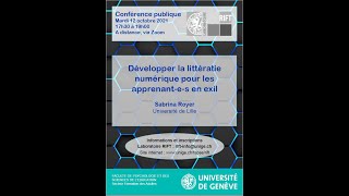 Développer la littératie numérique pour les apprenant·e·s en exil - Sabrina Royer - 12.10.2021