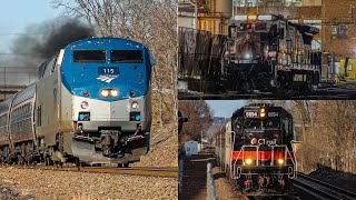 Afternoon and Night Railfanning in Wallingford & Berlin, CT 4/3/23