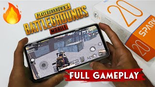 Tecno Spark 20 PUBG Test | Gyro and PUBG Graphics | Full Gameplay 🔥