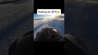 This Winter I went Karting at -27°C🤯 It was FREEZING Cold #karting #racing #automobile