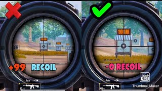 Tips For No Recoil Controlling And Accurate Spray Recoil For M416+6x Scope Settings #shorts