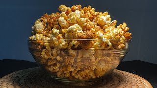 HOW TO MAKE CARAMEL POPCORN WITH A PAN | HOMEMADE RECIPE