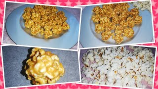 Dolcetti  di pop corn arachidi e caramelle mou