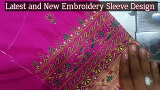 Latest and New Embroidery sleeve Design \ sleeves design \ designs for girls \ embroidery designs