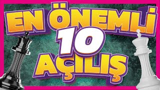 En Önemli 10 Satranç Açılışı | Satranç Açılışları (2021)