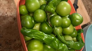 Let’s make salsa verde with the last tomatillo harvest