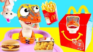 Happy Meal de McDonald's con dinosaurios Fingerling y juguetes sorpresa