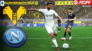 Verona Vs Napoli - Serie A 2024-25, 1° Giornata - FC 24 [COM vs COM]