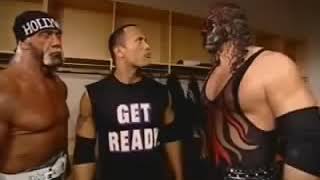 Kane Backstage Funny Moment With Hulk Hogan And The Rock 2001 HD