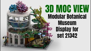 Modular Botanical Museum + Display for set 21342 The Insect Collection - Lego MOC