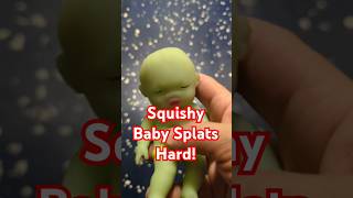 Squishy Neon Baby Splats Hard On The Floor. #japan #shorts #funny #squishy #toys