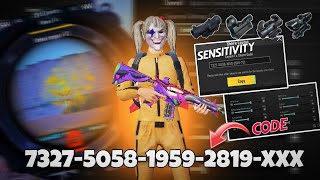 New Update 🥵 Best Sensitivity Code+Control Code  Pubg Mobile / Bgmi No- Recoil Sensitivity