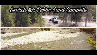 New Campsite| Search for Public Land Campsite |4k drone shots| dji mini2 | ysay dale