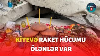 Kiyev şəhərinə raket hücumu, 3 nəfər həlak olub