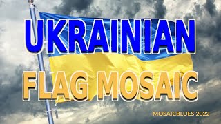 Make an Ukrainian flag mosaic