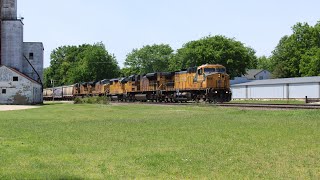 Railfanning Ashton, IL Feat. UP 6706 C&NW Patch & More!