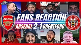 ARSENAL FANS REACTION TO ARSENAL 2-1 BRENTFORD | PREMIER LEAGUE