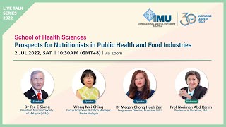 Live Talk Series 2022: Careers in Nutrition - What Are the Possibilities? Part 1/4