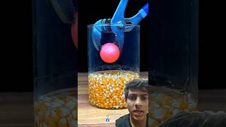 Red hot ball vs corn = popcorn #trending#popcorn#youtubeshorts#satisfying#subscribe#shorts#1k#asmr