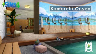 Komorebi Onsen & Foods ♨️🥡 [Stop Motion Speed Build] - The Sims 4