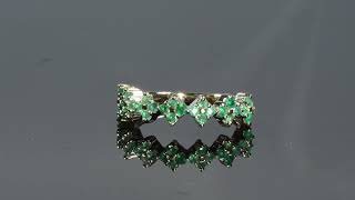 Emerald Ring 14k Yellow Gold by Pompeii3