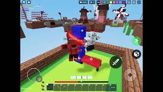 Bedwars playing with my friend