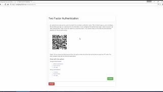 Account Creation and Two Factor Authentication