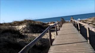 Realtime Walk to the Beach from the Barcelo Punta Umbria Beach Resort Hotel