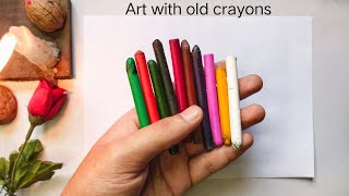 😯👍 Unique way to use old crayons 😁🔥 Unique art idea 😍 आप भी जरूर ट्राई करें ✌️😀