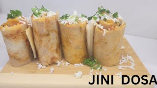 Jini Dosa | Street style dosa | Roll Dosa | Mumbai food jini dosa | Dosa recipe | How to make dosa