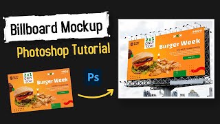 Place Image on Billboard Mockup | Photoshop Tutorial