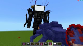 Shin Sonic vs New Titan Upgraded TVMAN! in Minecraft!