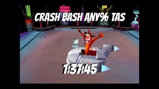 Crash Bash any% NoMM TAS w/ Crash in 1:37:45