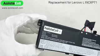 Replacement battery for Lenovo L19C6P71 11.52V 94Wh 6 cells