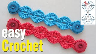 Easy Crochet: How to Crochet Face Mask Adapter. Face Mask Adapter (Ear Saver cord) pattern.