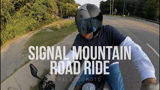 BMW 1200 GS - Signal Mountain road motorcycle ride - 360 video GoPro Max