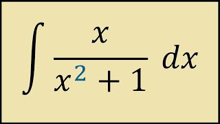 Integral of x/(x^2+1) dx