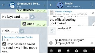 Telegram Bot Inline Mode Posting Feature