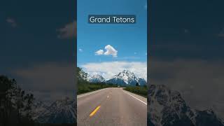 Tetons Mountain range over the Jackson Hole valley #shorts