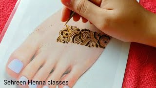 New leg Henna design|| #mehandi #simplemehndi #easymehndi #mehndidesign