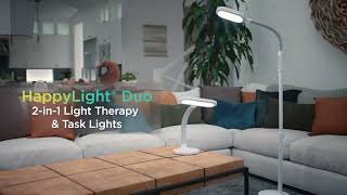 HappyLight® Duo 2-in-1 Desk and Floor Light Therapy Lamps | Verilux®